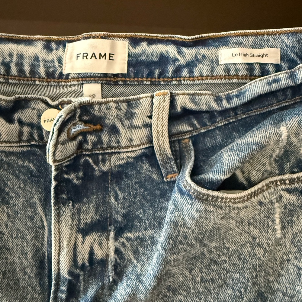 Frame Denim High Rise Jeans - Blue